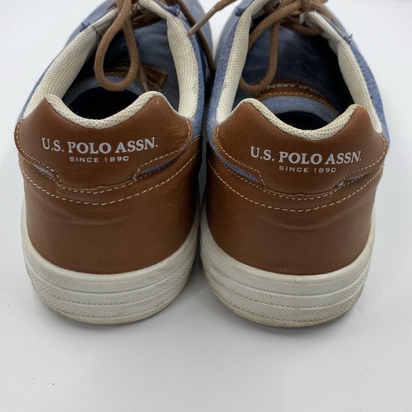 US POLO ASSN Canvas Lace up Shoe Blue Size 13 - Picture 4 of 8